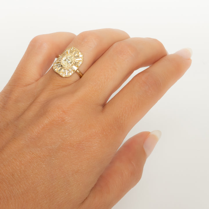 White Diamond Legacy Cocktail Ring