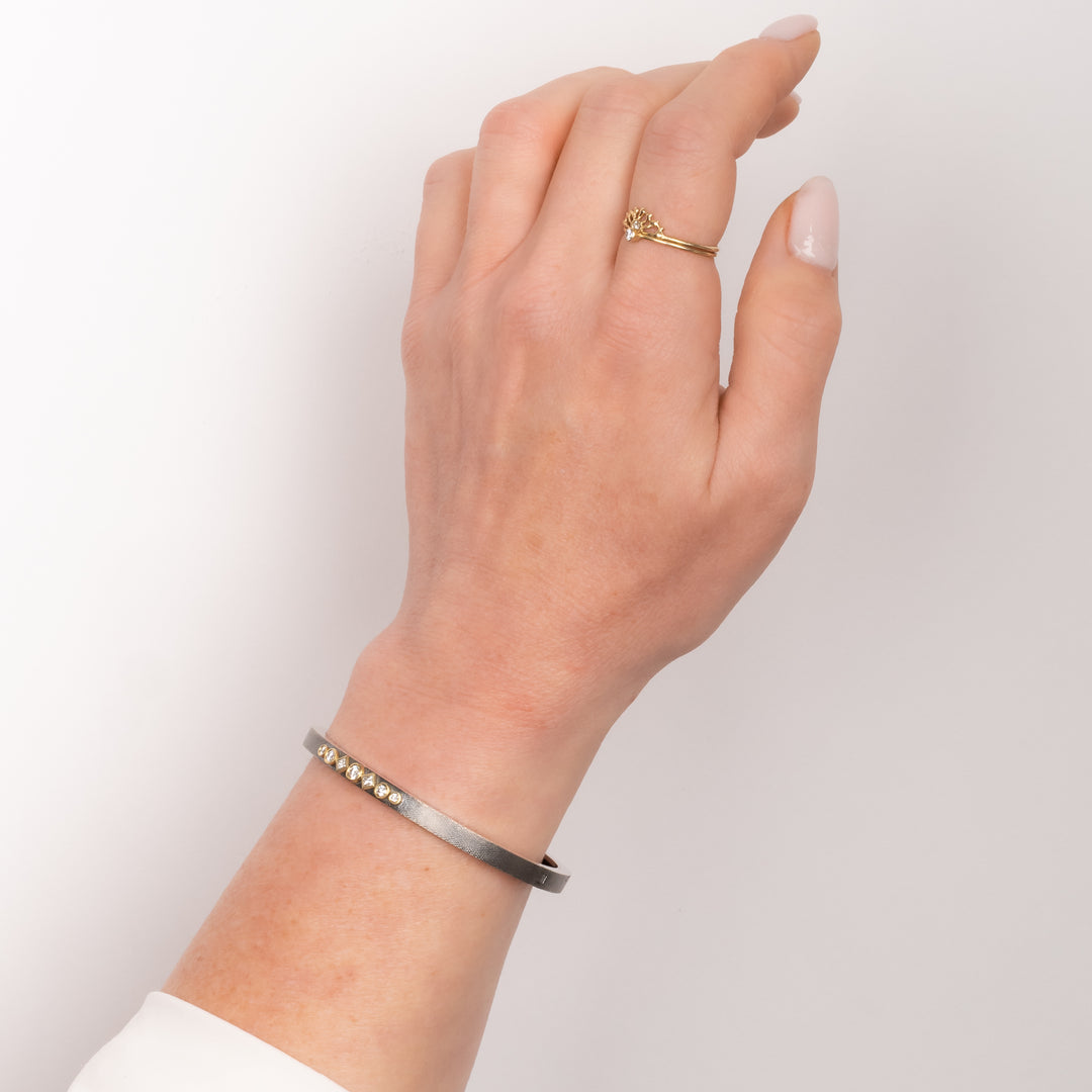 Petra 4mm Bezel White Diamond Bracelet