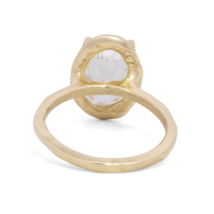 3.02 ct Oval Brilliant Cut Lab Grown Certified Diamond Ring