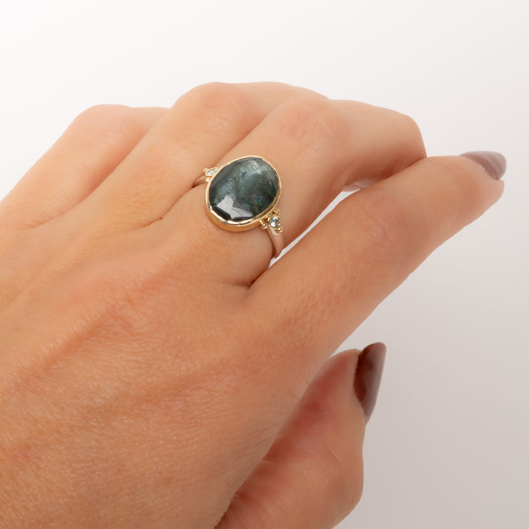 Moss Aquamarine Ring