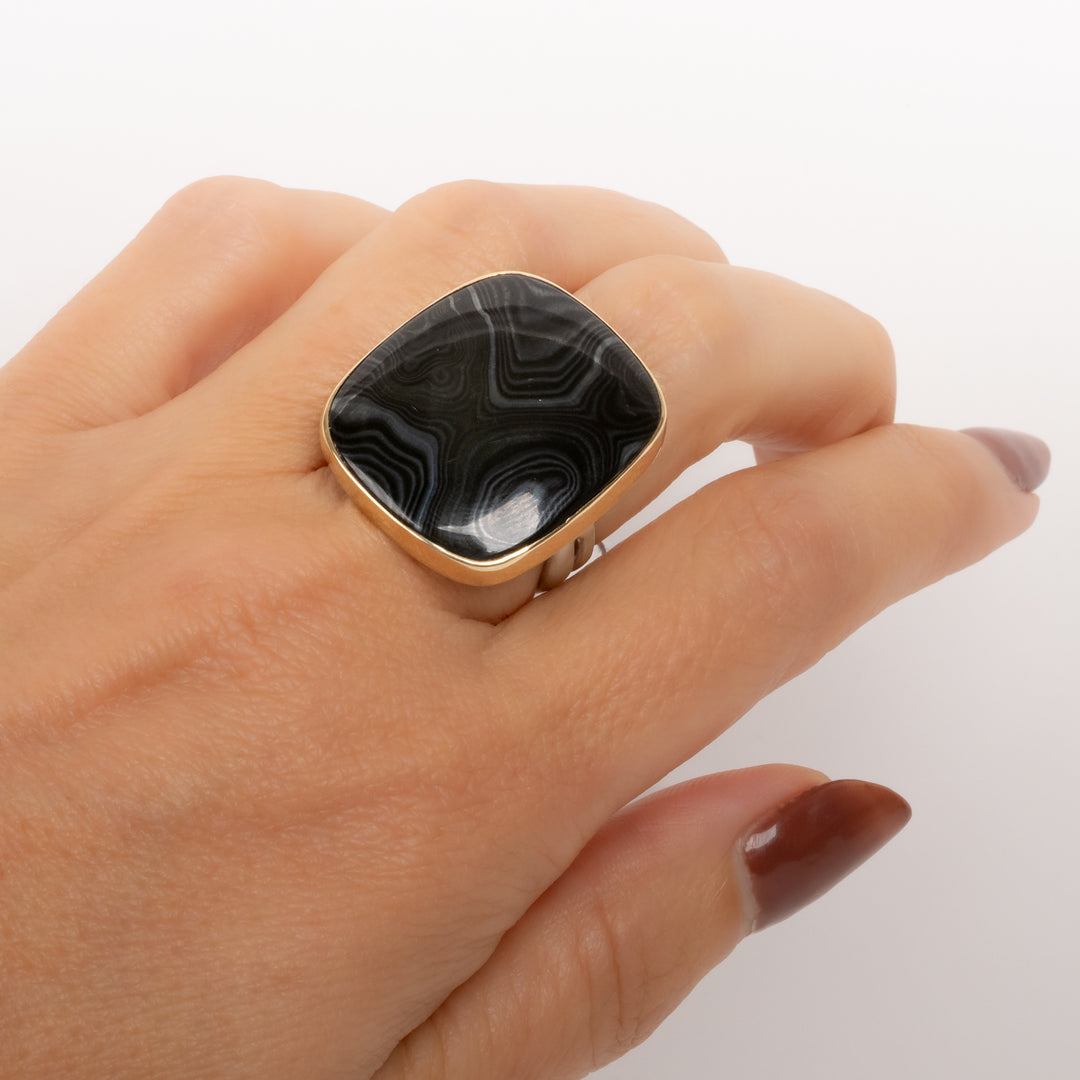 Psilomelane Ring