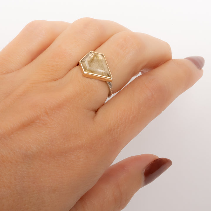Rutilated Quartz Ring