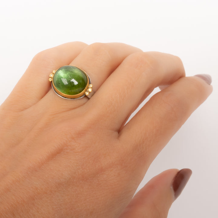 Green Tourmaline Ring
