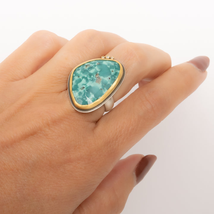 Large Green Turquoise Ring