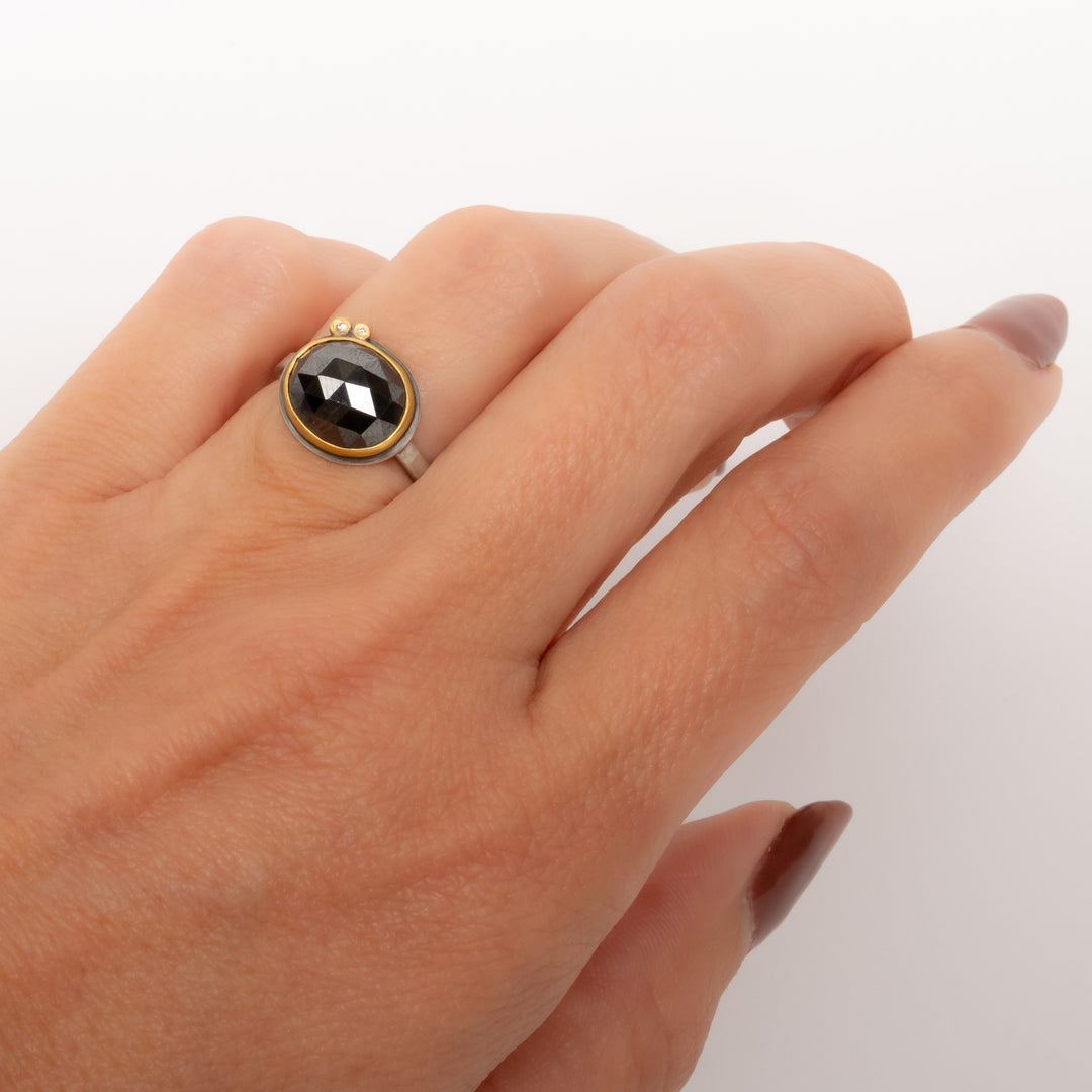 Black Spinel Ring