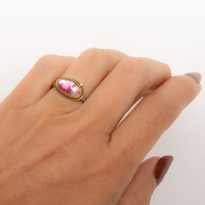 Ombre Pink Tourmaline Ring