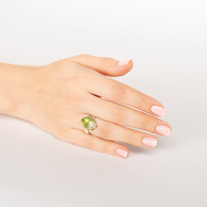 Ombre Green Tourmaline Ring