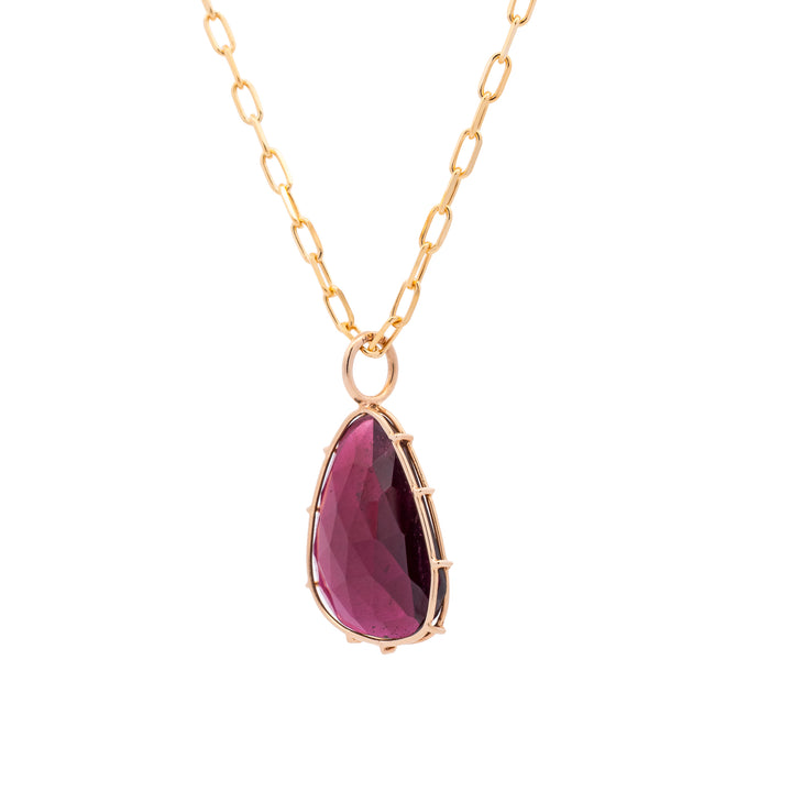 Asymmetrical Garnet Pendant