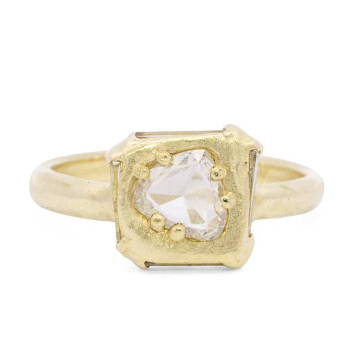 Rose Cut Diamond Ring