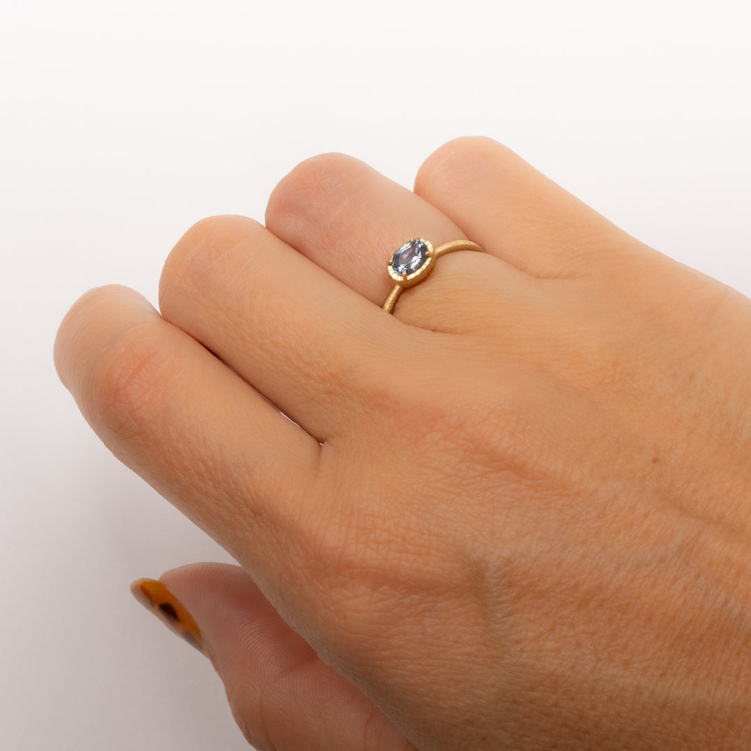 Oval Montana Sapphire Ring