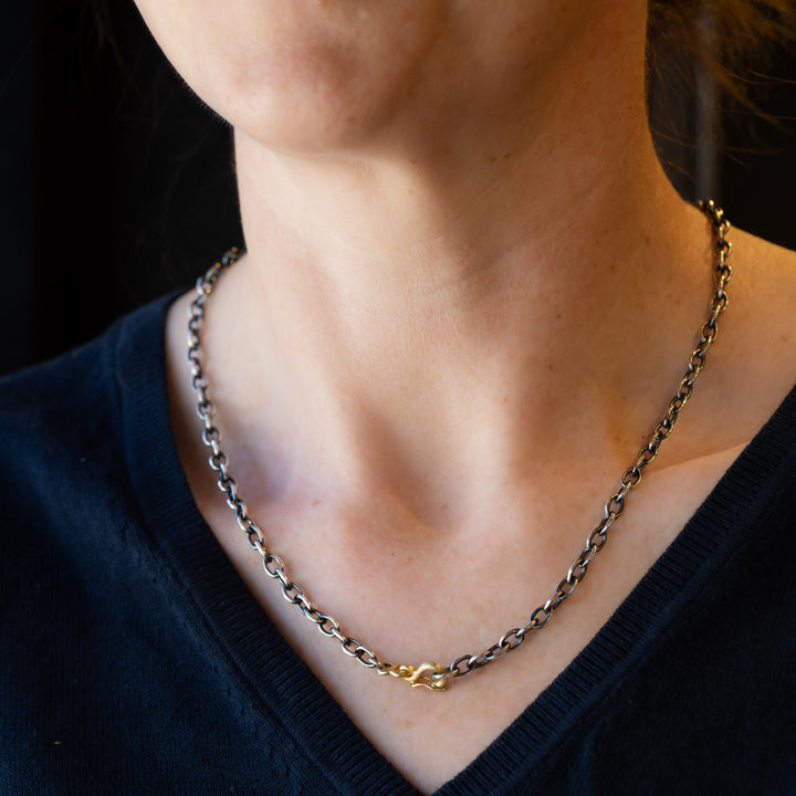 Rolo Safety Clasp Necklace