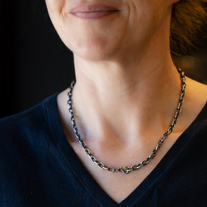 Rolo Safety Clasp Necklace