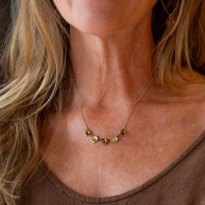 Rose Cut Zircon Necklace