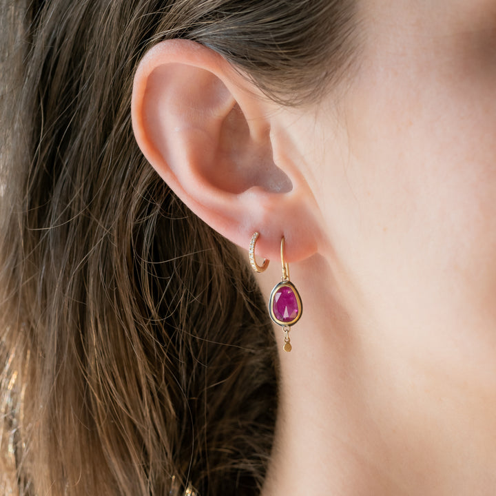 Ruby Drop Earrings