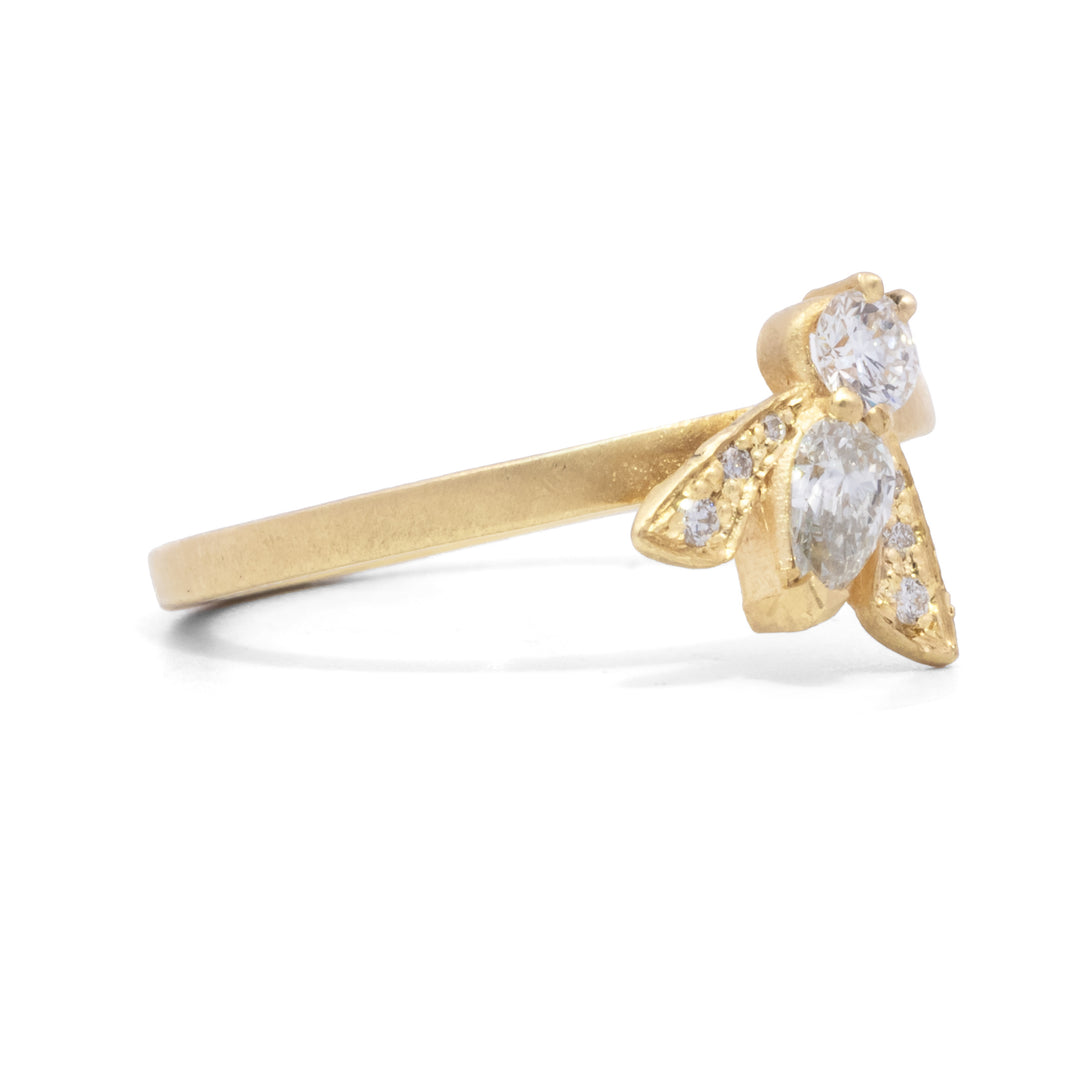 Diamond Queen Bee Ring