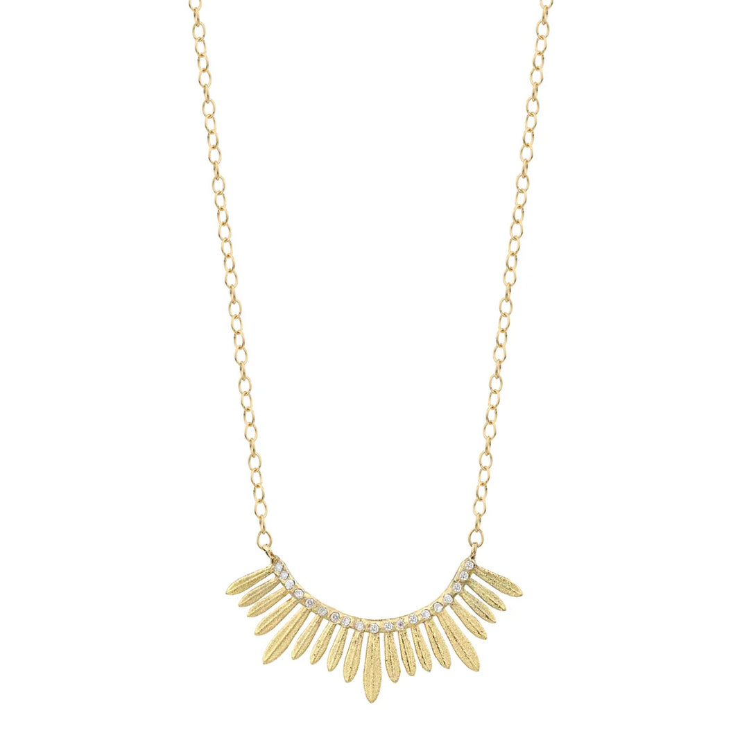 Acanthus 14K Yellow Gold Diamond Luminous Necklace