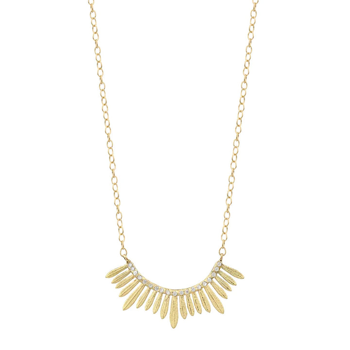 Acanthus 14K Yellow Gold Diamond Luminous Necklace