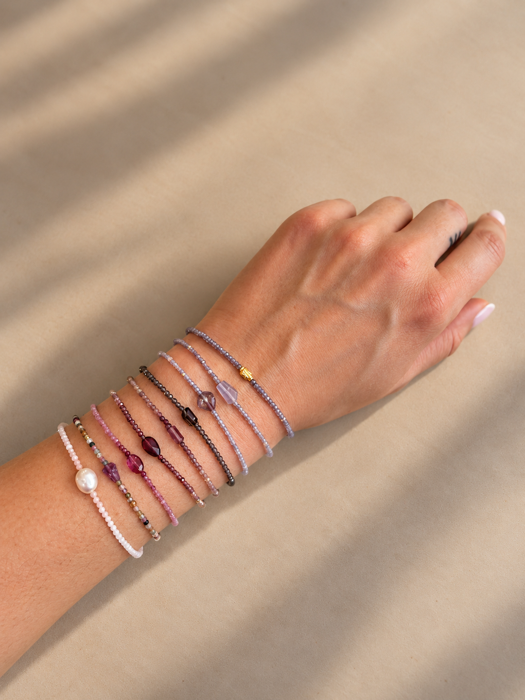 Pink Opal with Single Pearl Bracelet