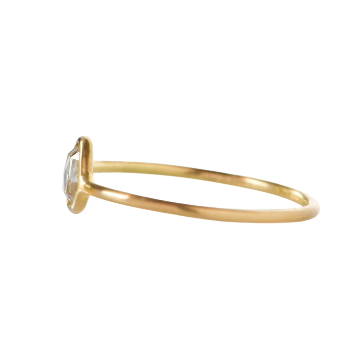 0.71ct Rose Cut Diamond Ring