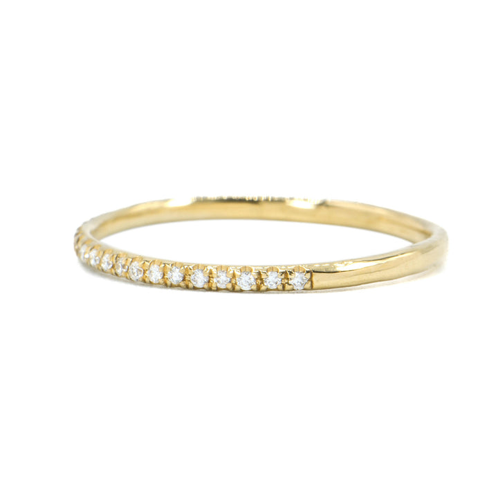 Yellow Gold Horizon Diamond Ring