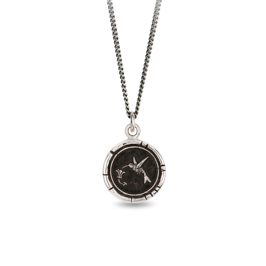 Pyrrha Hummingbird Talisman Necklace