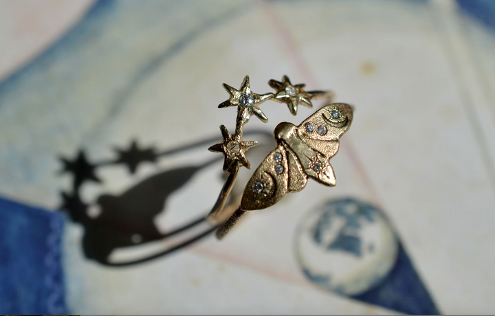Lunar Moth Ring