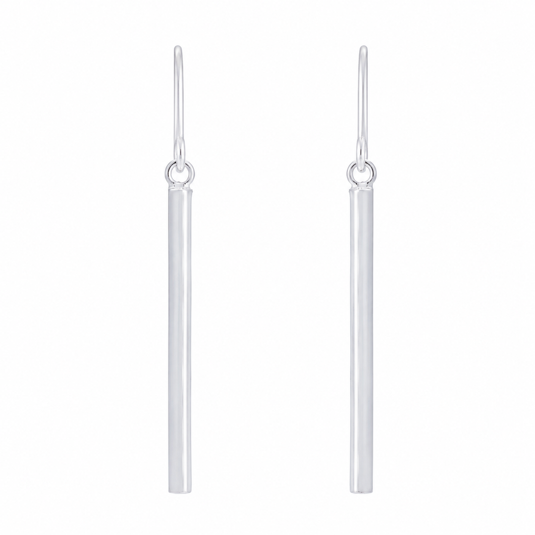 Sleek Bar Drop Earrings