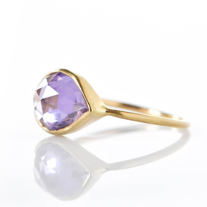 Teardrop Amethyst Margaret Solow Ring side view