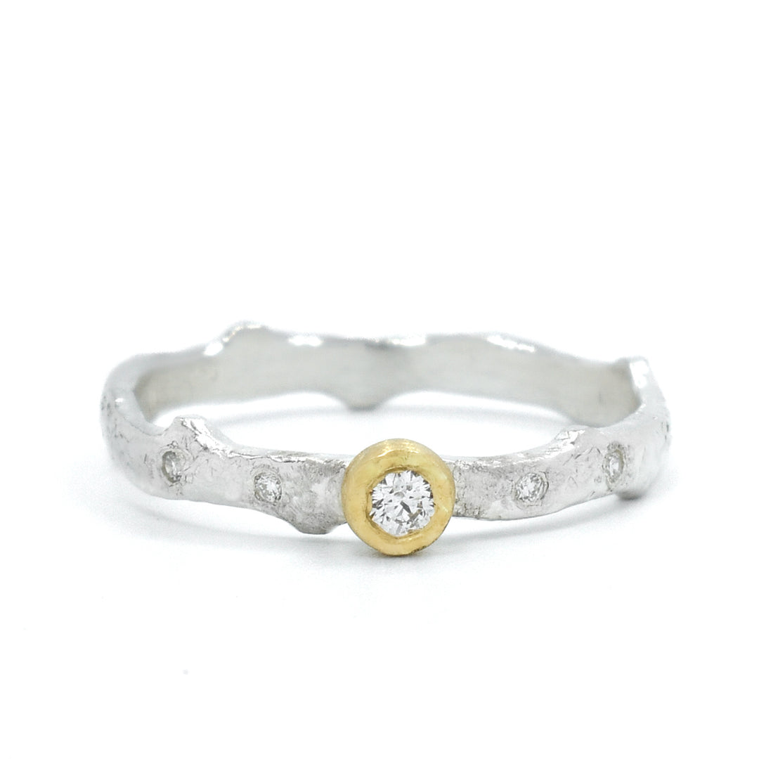 Thor Rear Bezel Moonlight Bezel Thorn Ring – Silverado Gallery