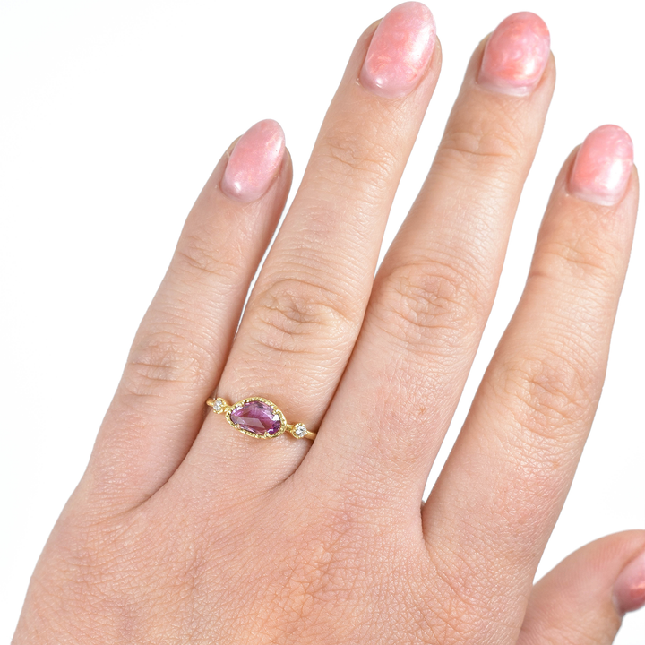 Trunk Show Pink Sapphire Muguet Ring