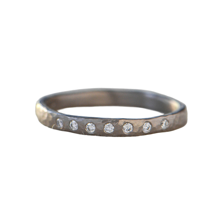 7 Diamond Hammered Band