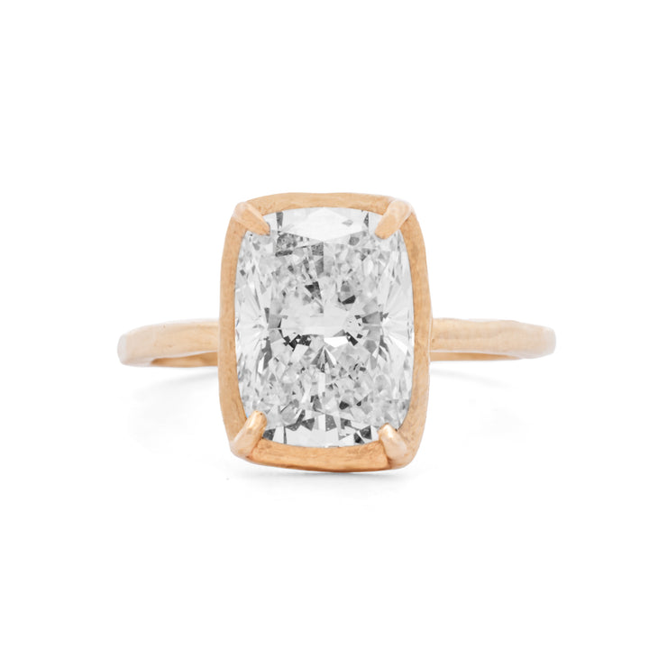 3.07ct Radiant Elongated Cushion Cut Lab Diamond Ring