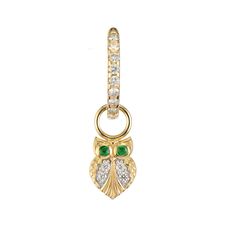 Tiny Wise Owl Charm