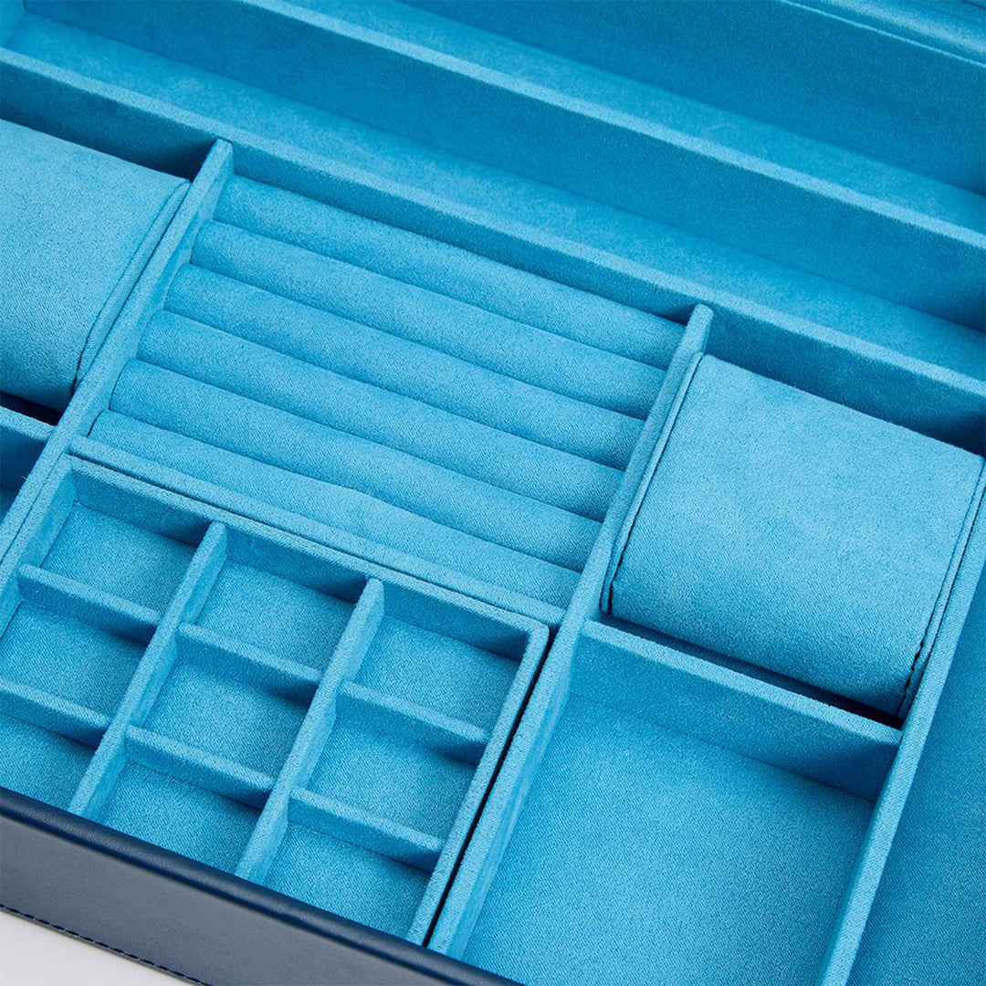 Sophia Jewelry Box with Window - Indigo