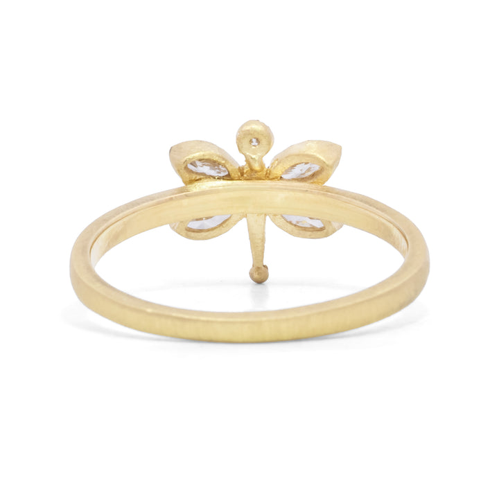 Diamond Dragonfly Ring