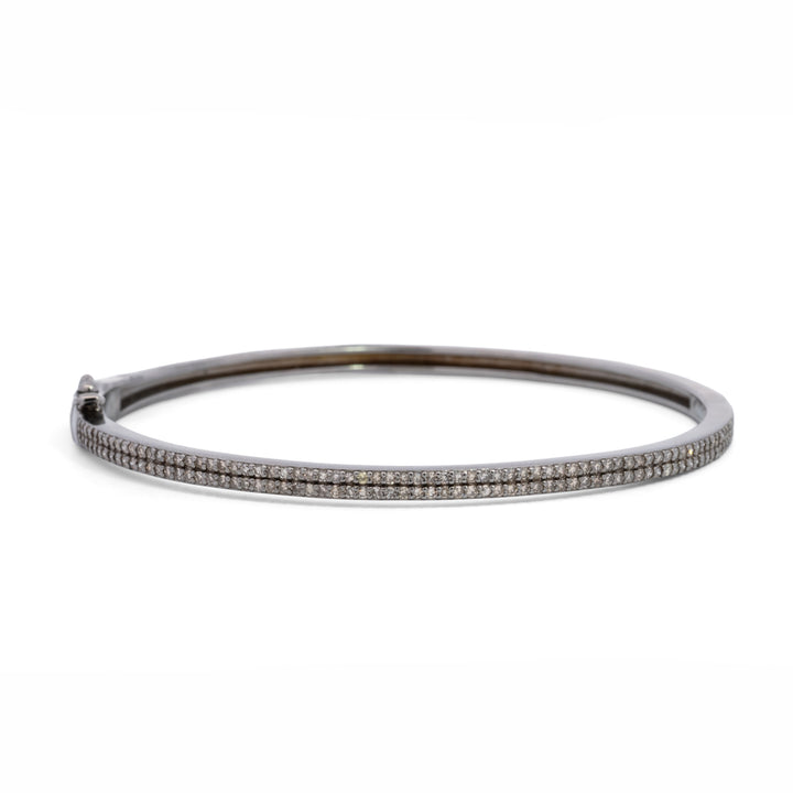 Double Row Pavé Diamond Bracelet
