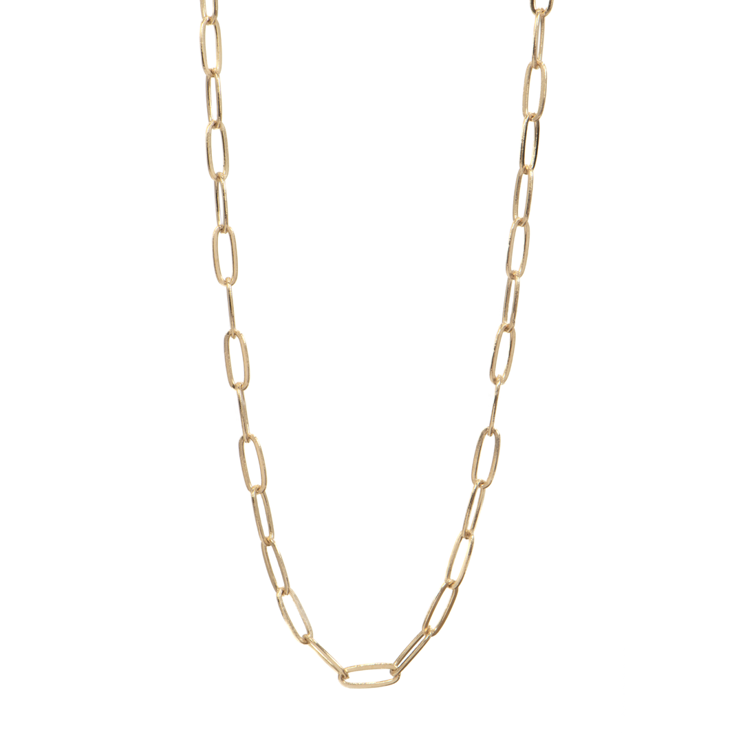 Heavy Paperclip Gold Chain Necklace