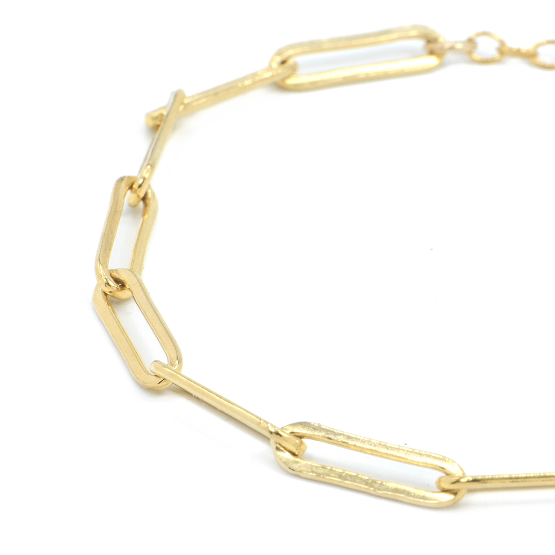 Long Paperclip Chain Bracelet