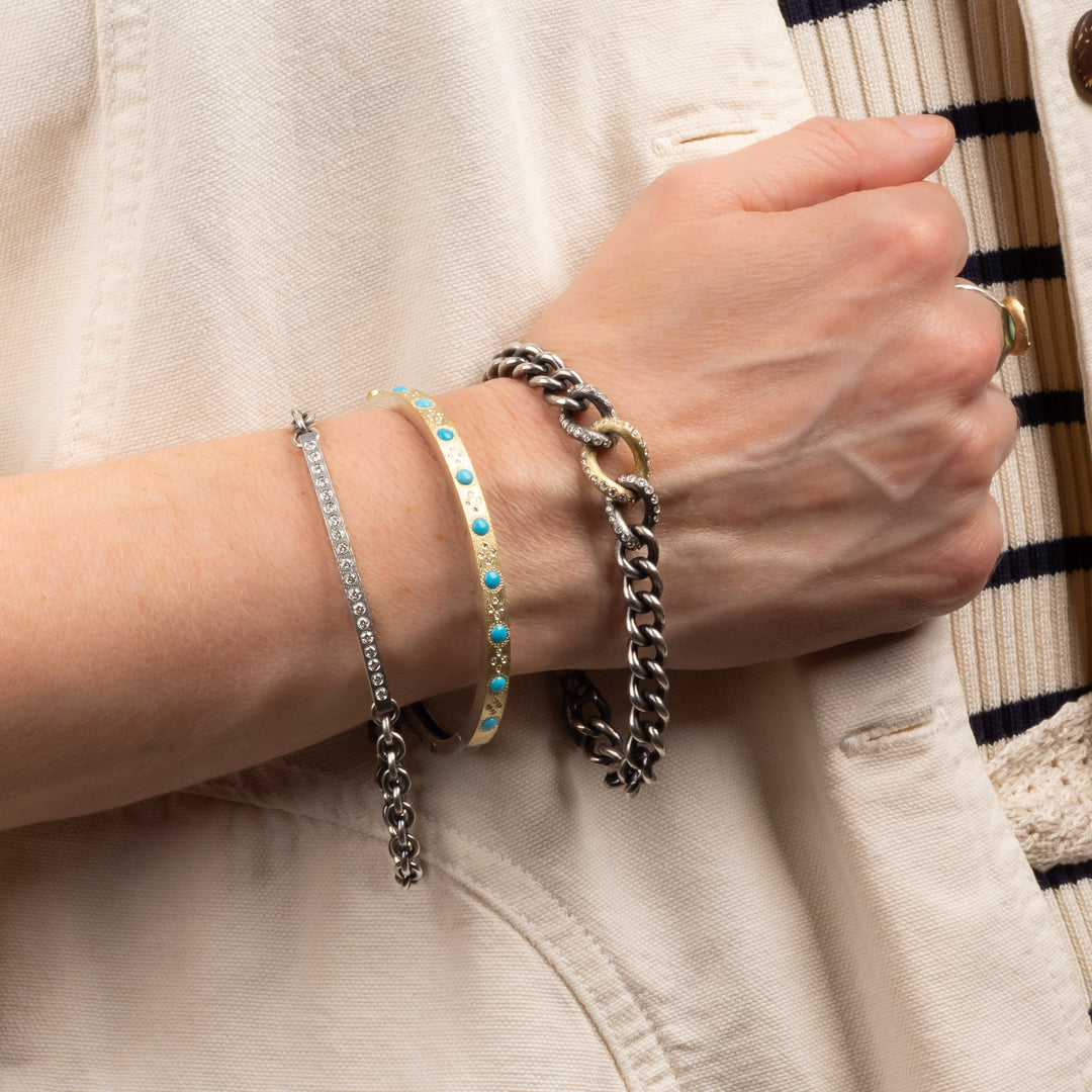 Diana Small I.D. Silver Bracelet