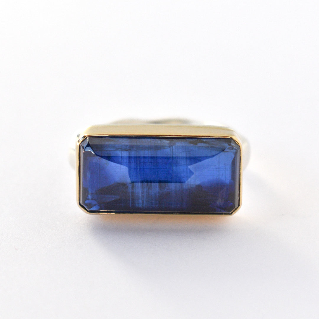 Inverted Kyanite Ring