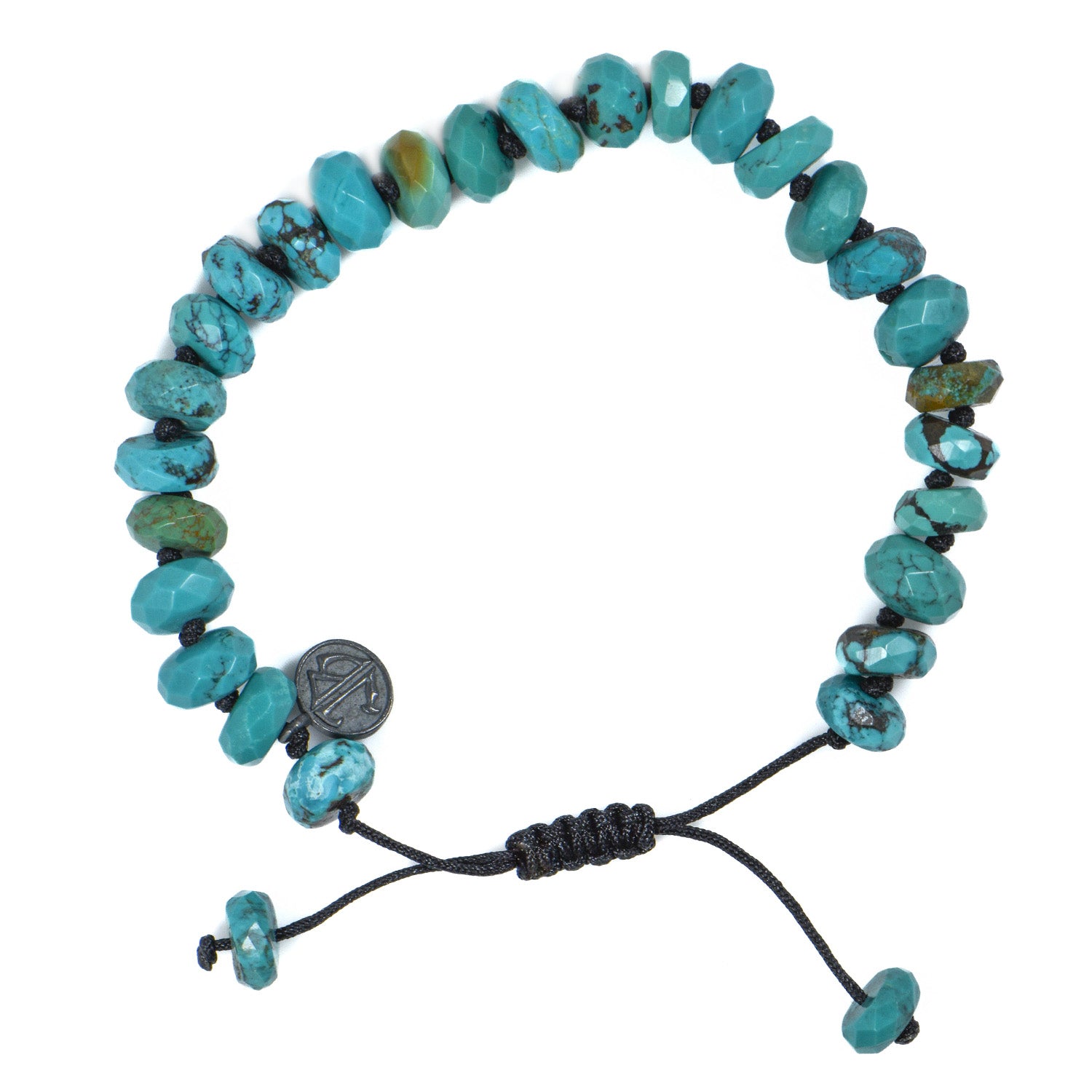 10mm Faceted Arizona Turquoise Bracelet – Silverado Gallery