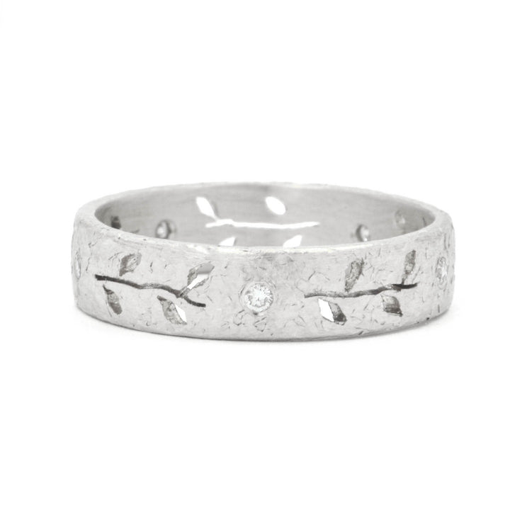 Platinum Leaf Cut Out Band