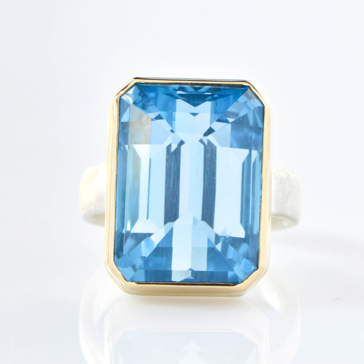 Swiss Blue Topaz Ring