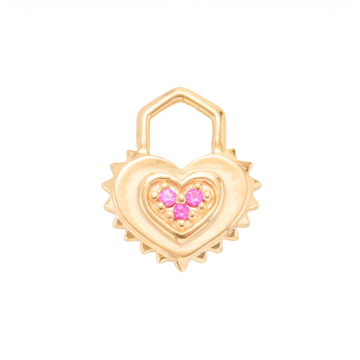Love Explosion Tiny Spiky Heart Charm