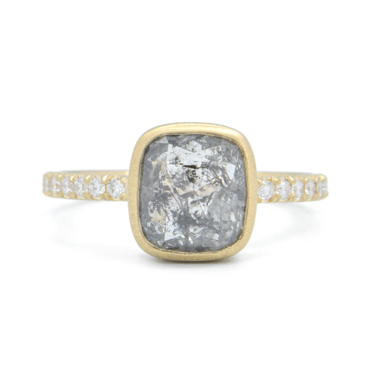 3.02ct Salt & Pepper Diamond Ring