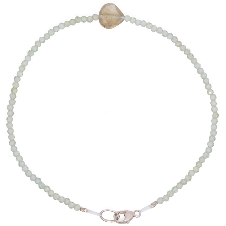 Green Apatite & Tourmaline Beaded Bracelet