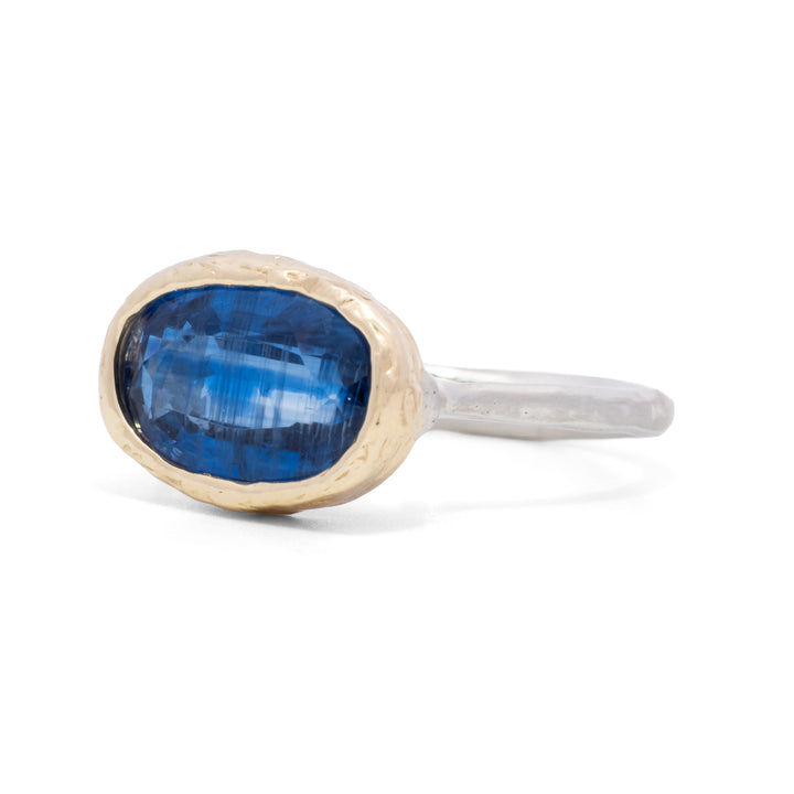 Oval Faceted Kyanite Ring