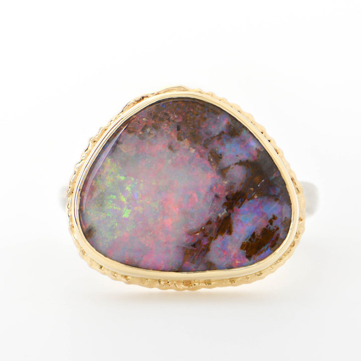 Boulder Opal Ring