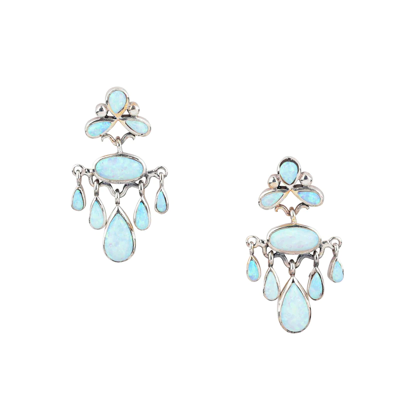 Opal Summer Rain Chandelier Earrings
