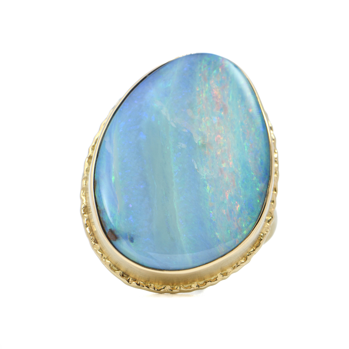 Boulder Opal Ring